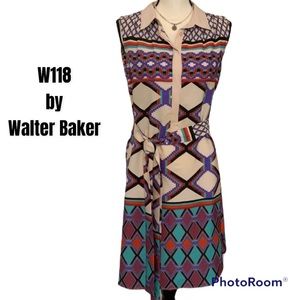 W118 by Walter Baker Tribal Shirt Dress S